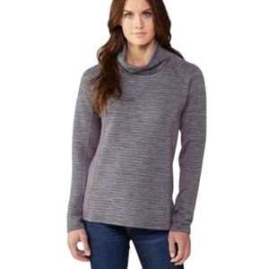 Kuhl Sweater Women's Size Small Purple Grey "Verena" Pullover‎ Wool Jersey Blend